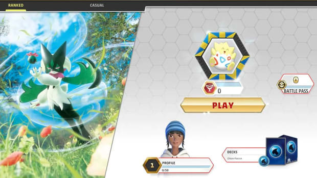 Pokemon TCG Live ranked screen